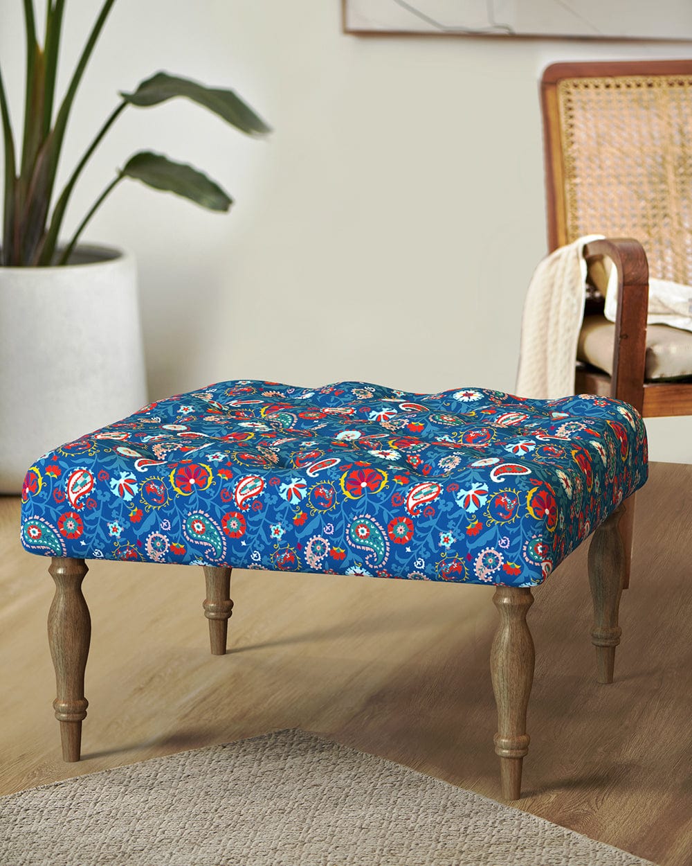 English Ottoman - India Paisleys