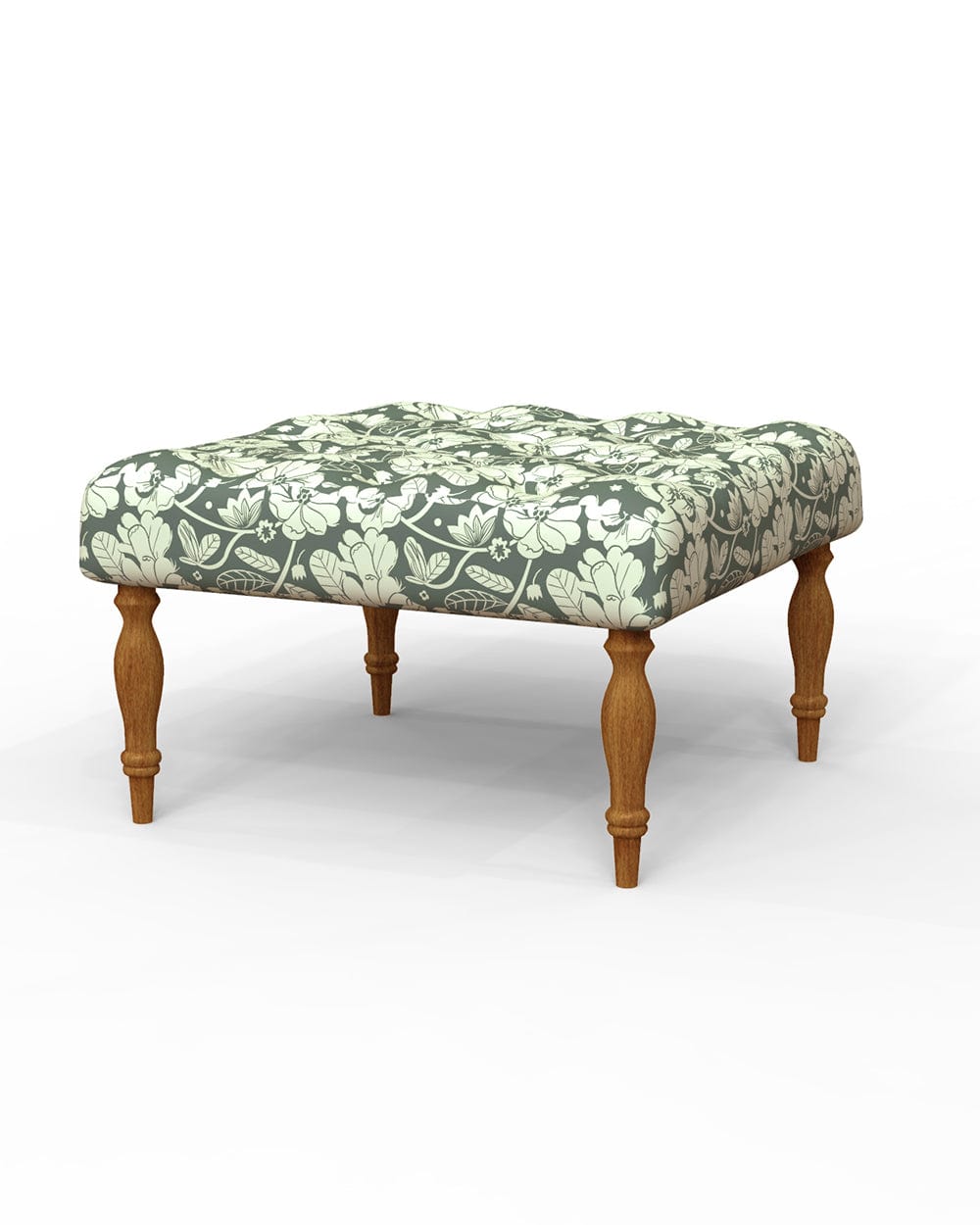 Chumbak English Ottoman - Grey's Garden