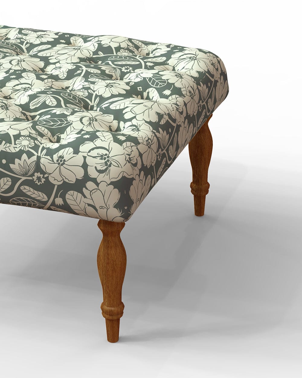 Chumbak English Ottoman - Grey's Garden