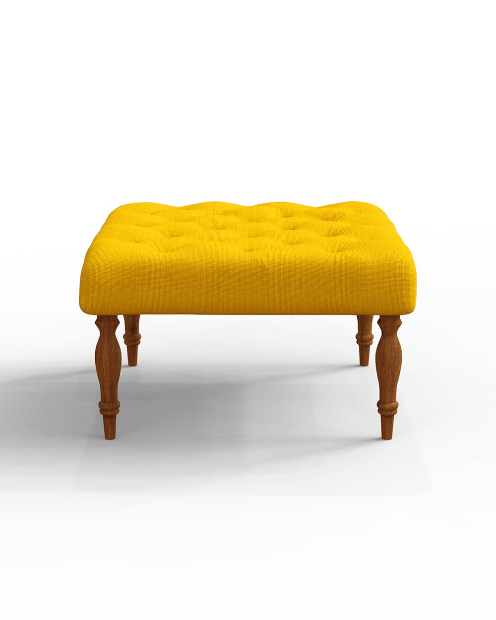 Chumbak English Ottoman - Sahara Mustard