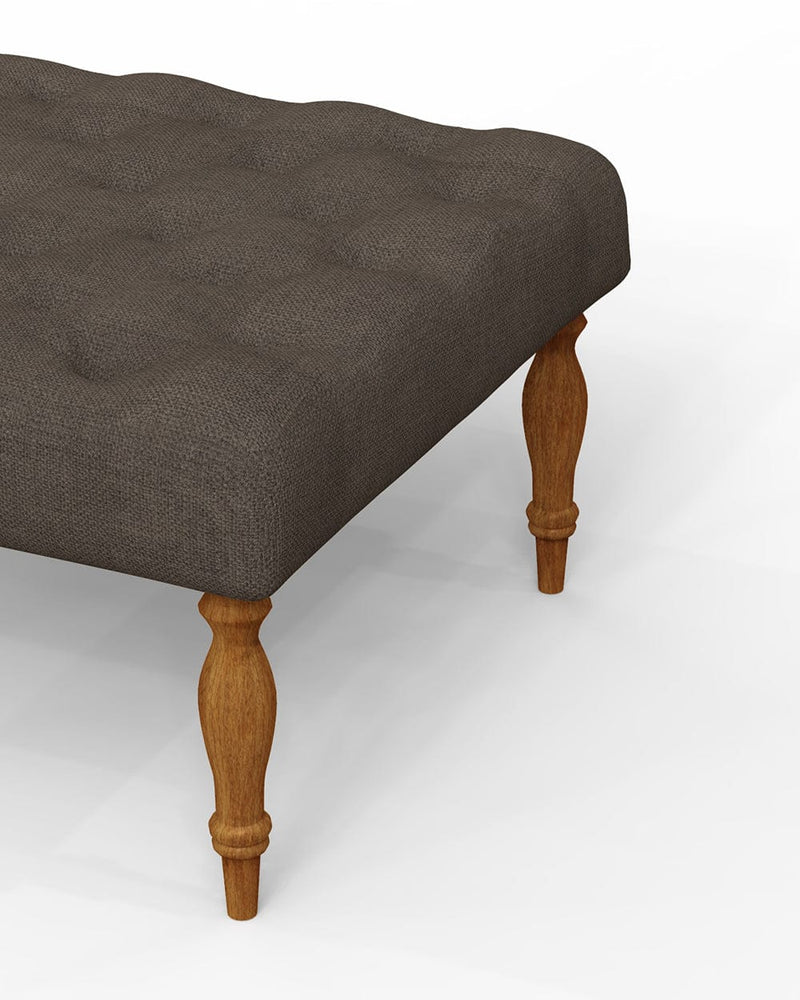 Chumbak English Ottoman - Brown Coal