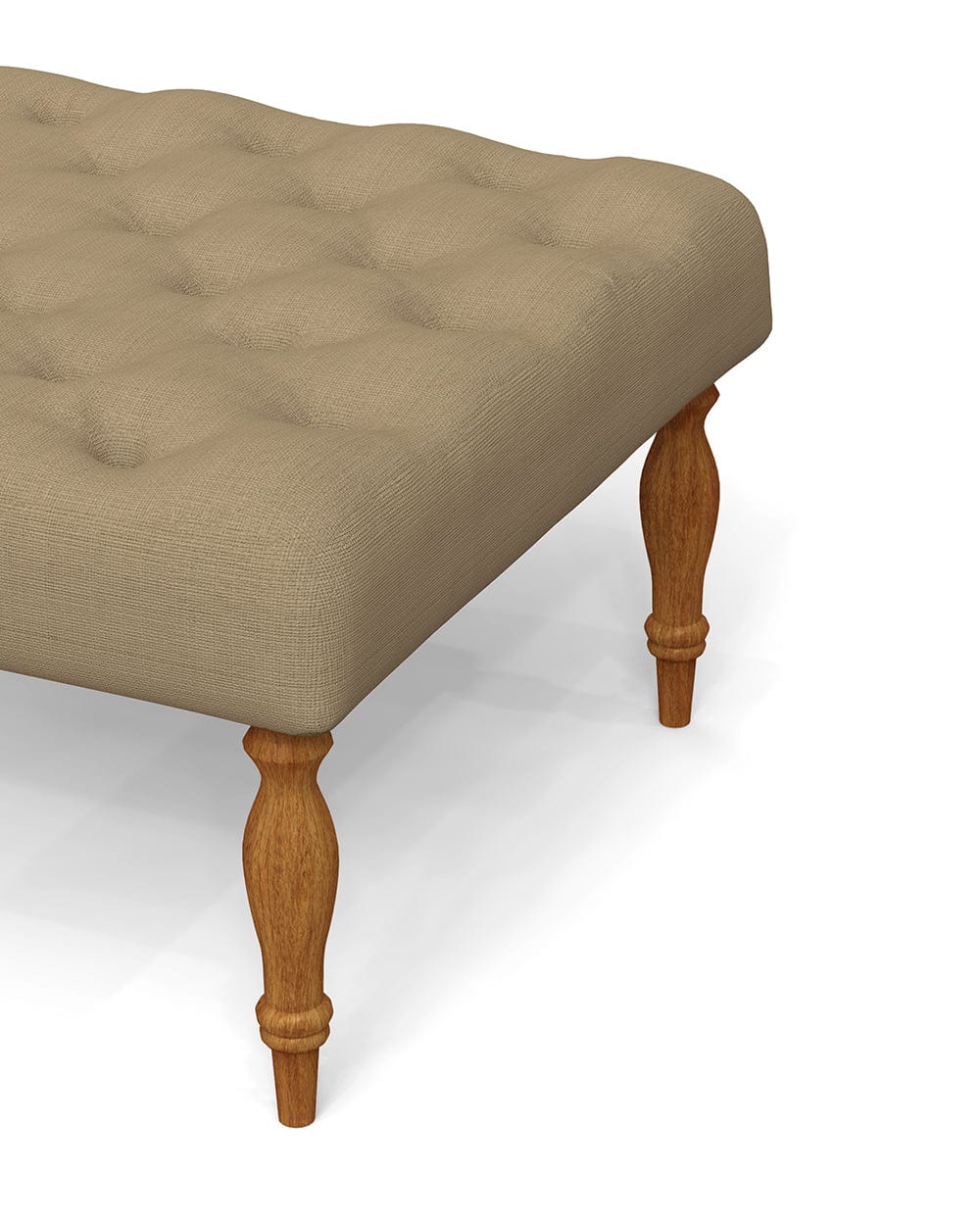 Chumbak English Ottoman - Beach Beige