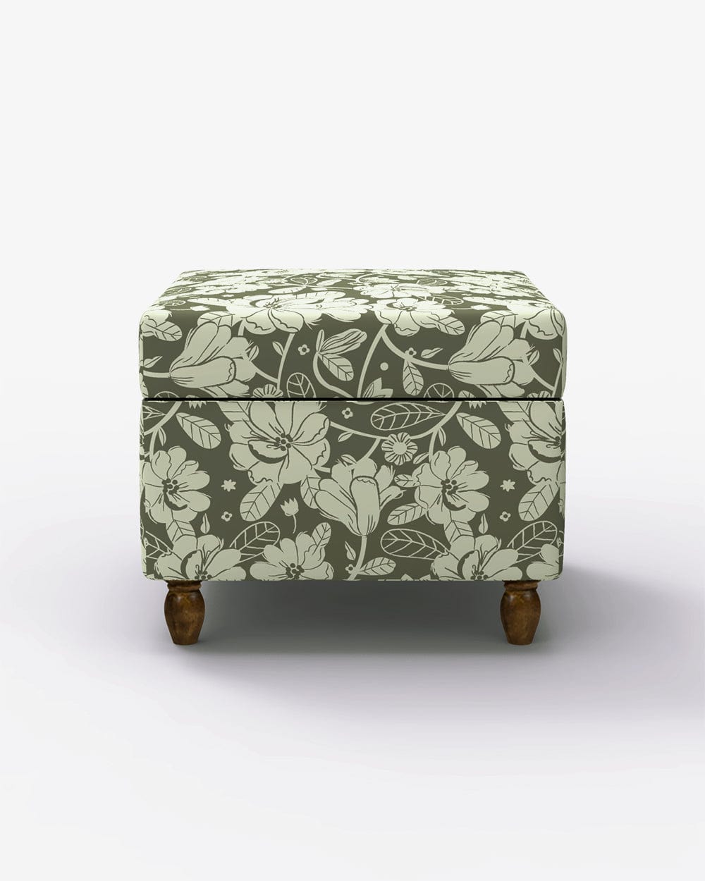 Chumbak Modern Trunk Storage Ottoman - Grey's Garden