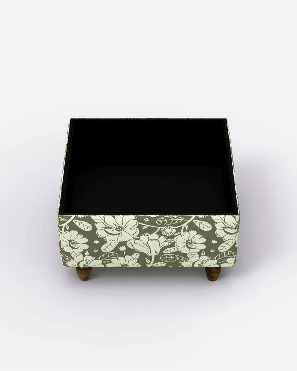 Chumbak Modern Trunk Storage Ottoman - Grey's Garden