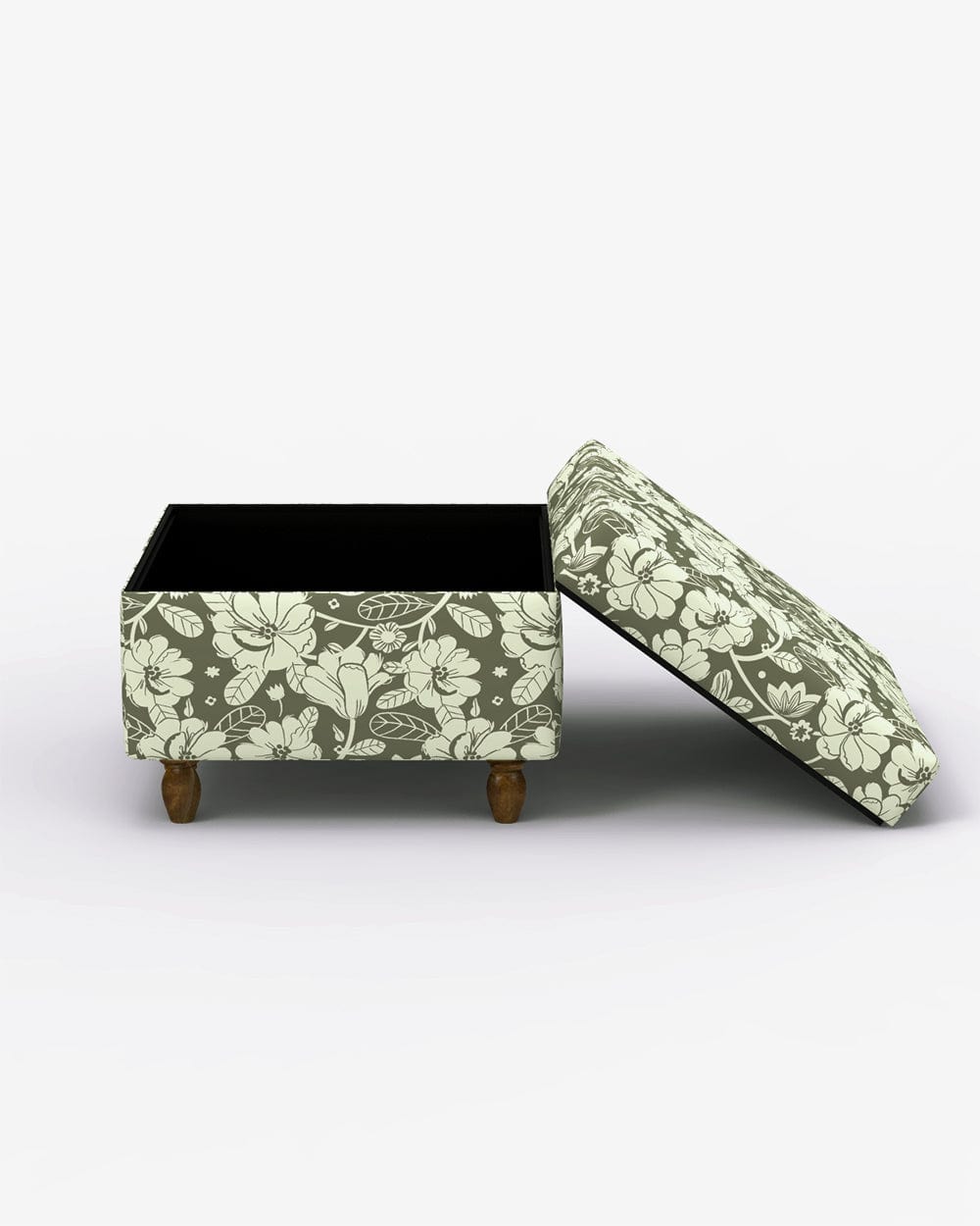 Chumbak Modern Trunk Storage Ottoman - Grey's Garden