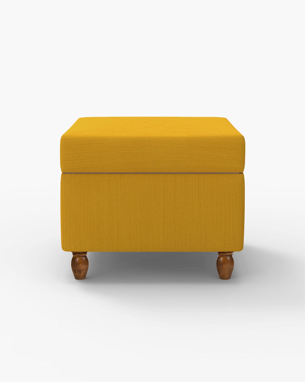 Chumbak Modern Trunk Storage Ottoman - Sahara Mustard