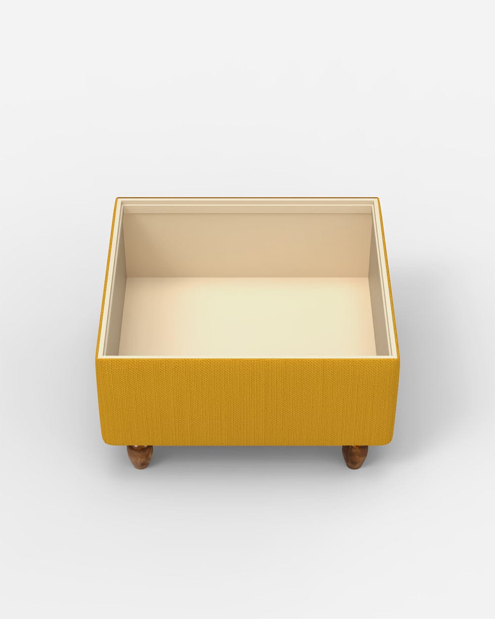 Chumbak Modern Trunk Storage Ottoman - Sahara Mustard