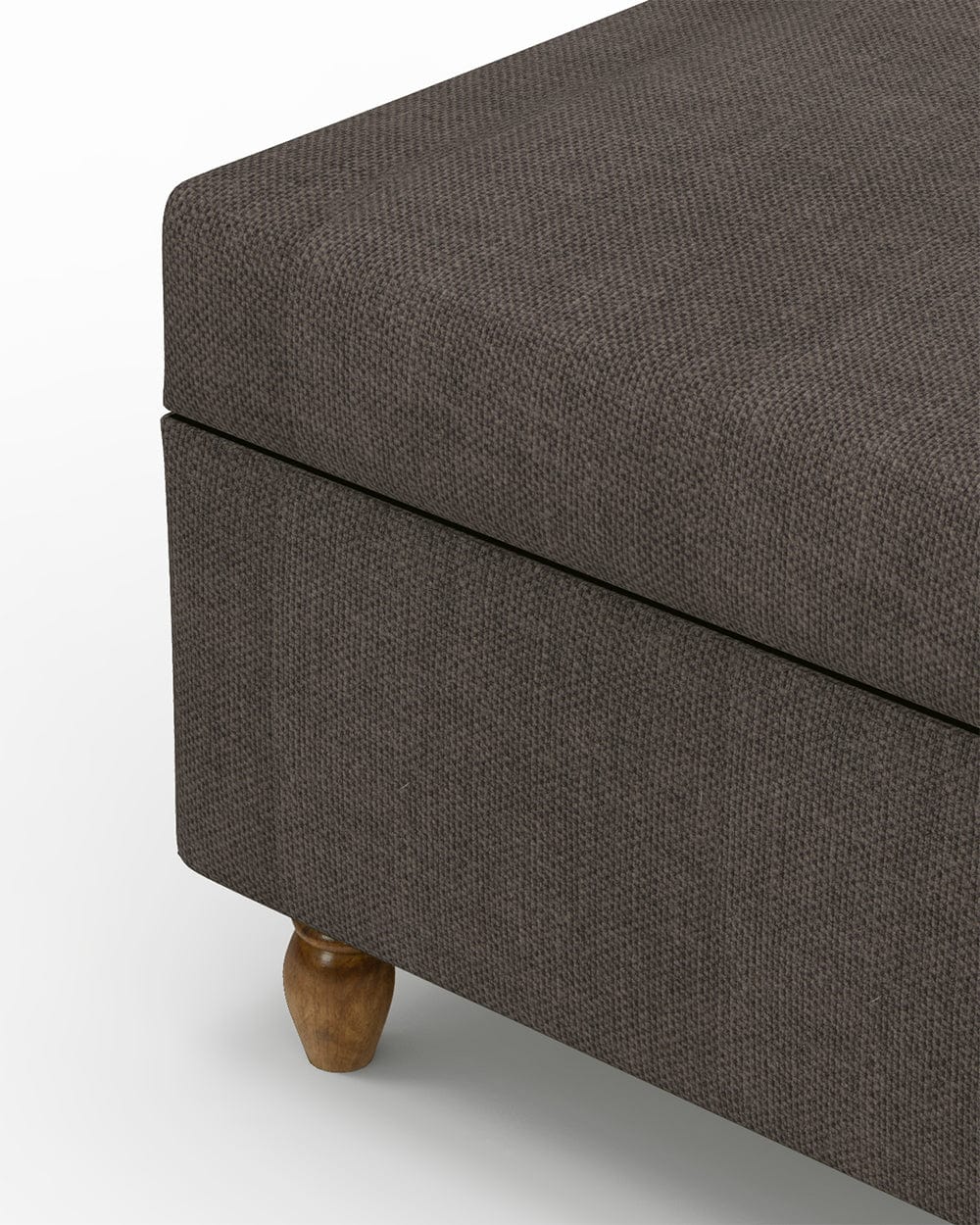 Chumbak Modern Trunk Storage Ottoman - Brown Coal