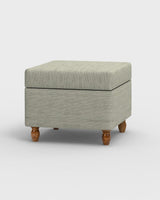 Chumbak Modern Trunk Storage Ottoman - Srilanka Ivory