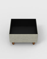 Chumbak Modern Trunk Storage Ottoman - Srilanka Ivory