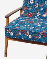 Chumbak Memsaab Arm Chair - India Paisleys Blue