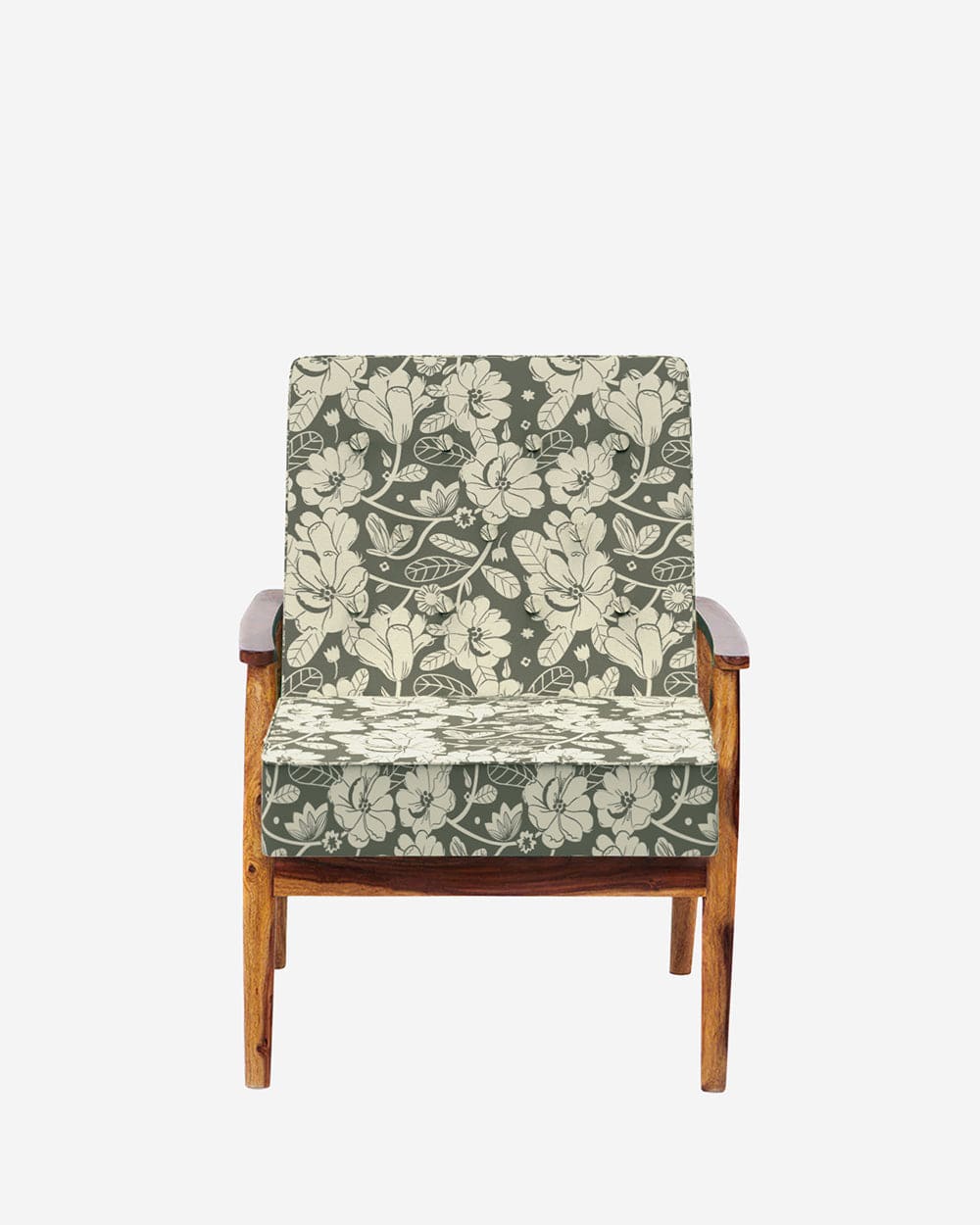 Chumbak Memsaab Arm Chair - Grey's Garden