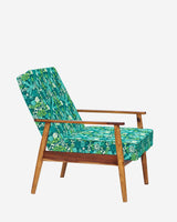Chumbak Memsaab Arm Chair - Tropical Ikkat Green