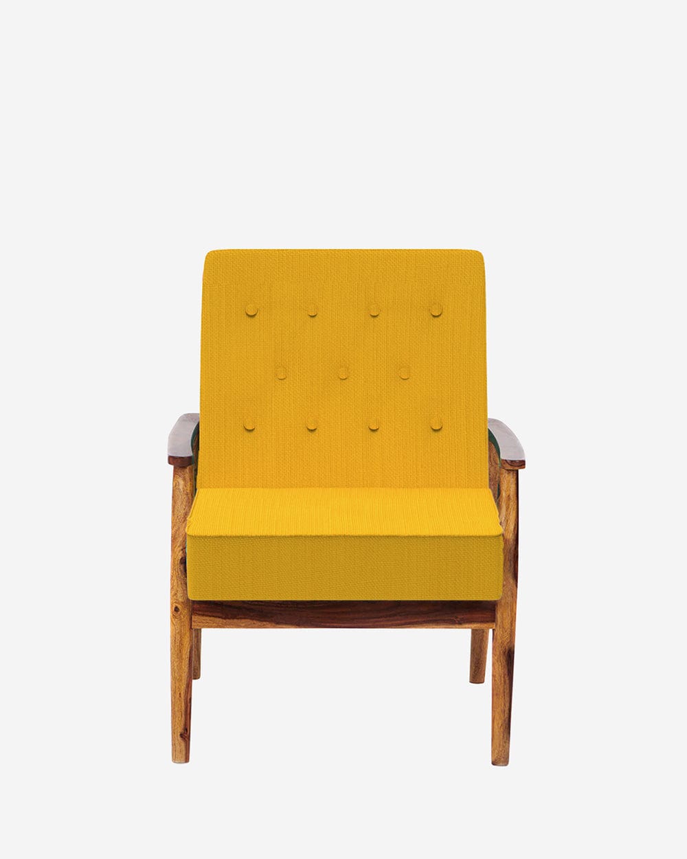Chumbak Memsaab Arm Chair - Sahara Mustard