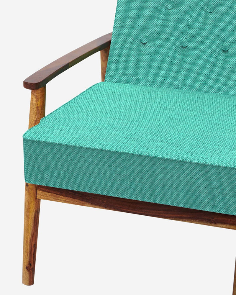 Chumbak Memsaab Arm Chair - Maldivian Teal