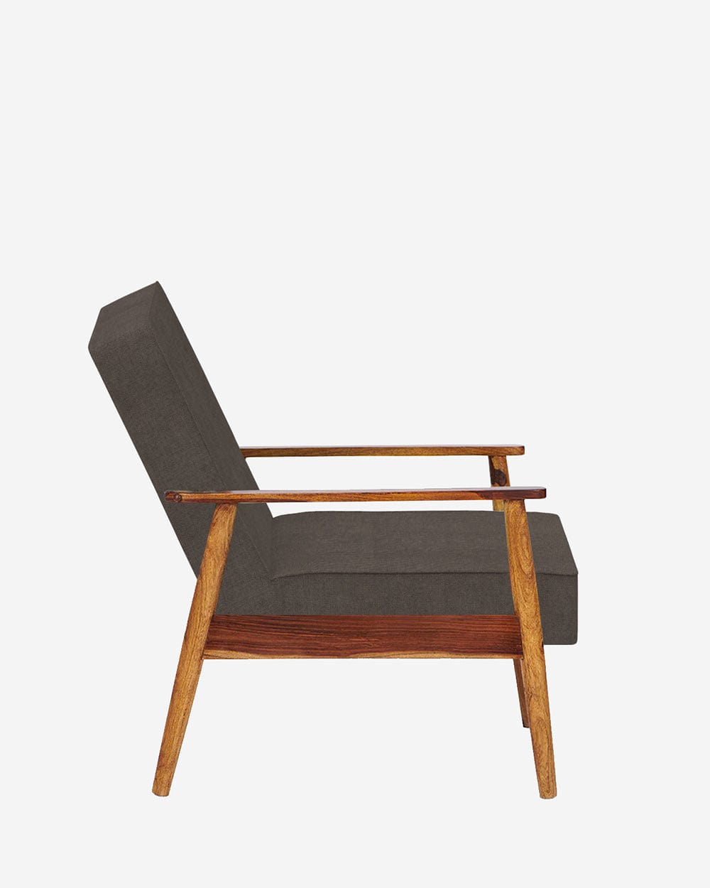 Chumbak Memsaab Arm Chair - Brown Coal