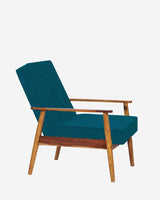Chumbak Memsaab Arm Chair - Mediterranian Blue