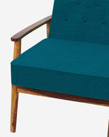 Chumbak Memsaab Arm Chair - Mediterranian Blue