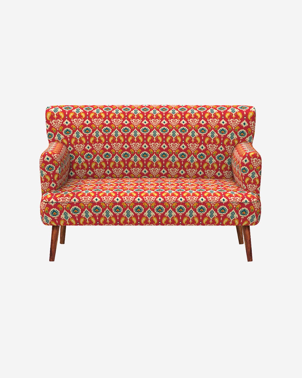 Chumbak Jodhpur Love Seat - Red Ikkat