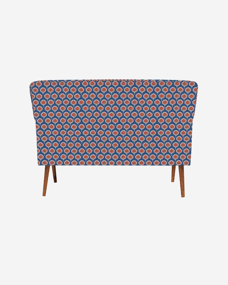 Chumbak Jodhpur Love Seat - Blue Ikkat