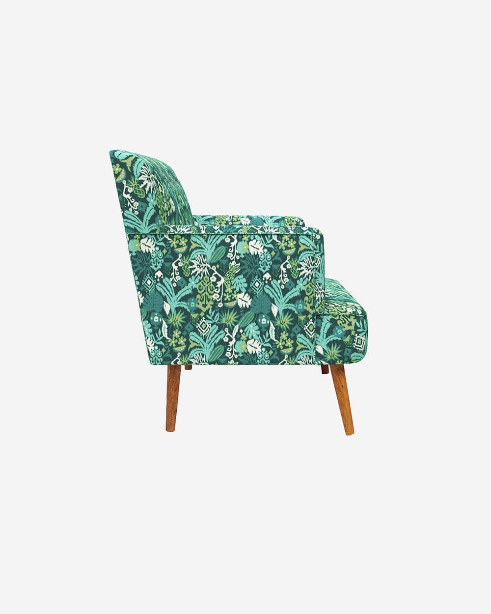 Chumbak Jodhpur Love Seat - Tropical Ikkat Green