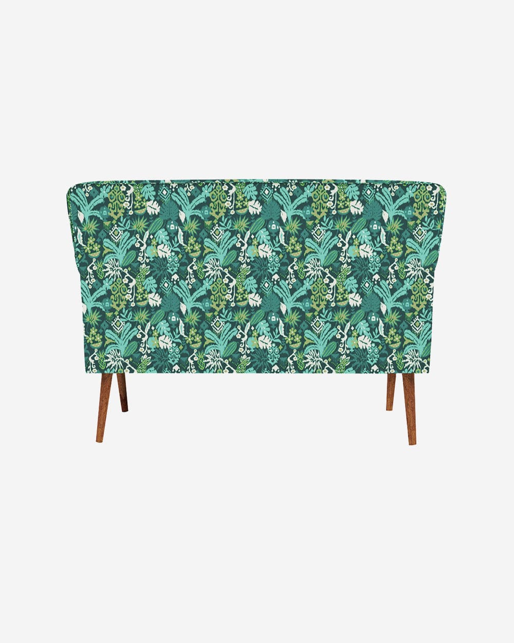 Chumbak Jodhpur Love Seat - Tropical Ikkat Green