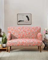 Chumbak Jodhpur Love Seat - Earthy Florals Peach