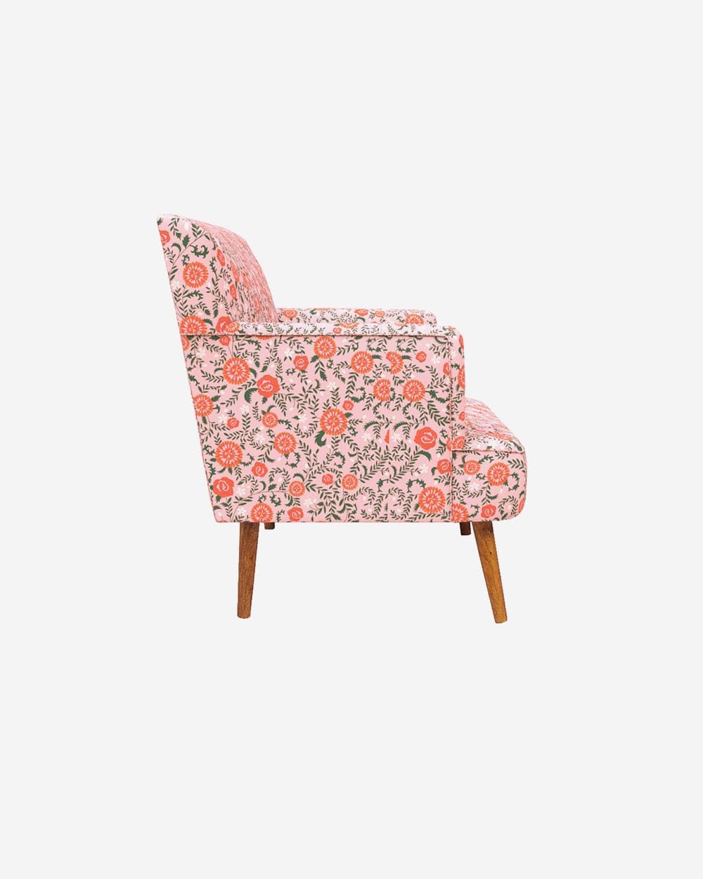 Chumbak Jodhpur Love Seat - Earthy Florals Peach