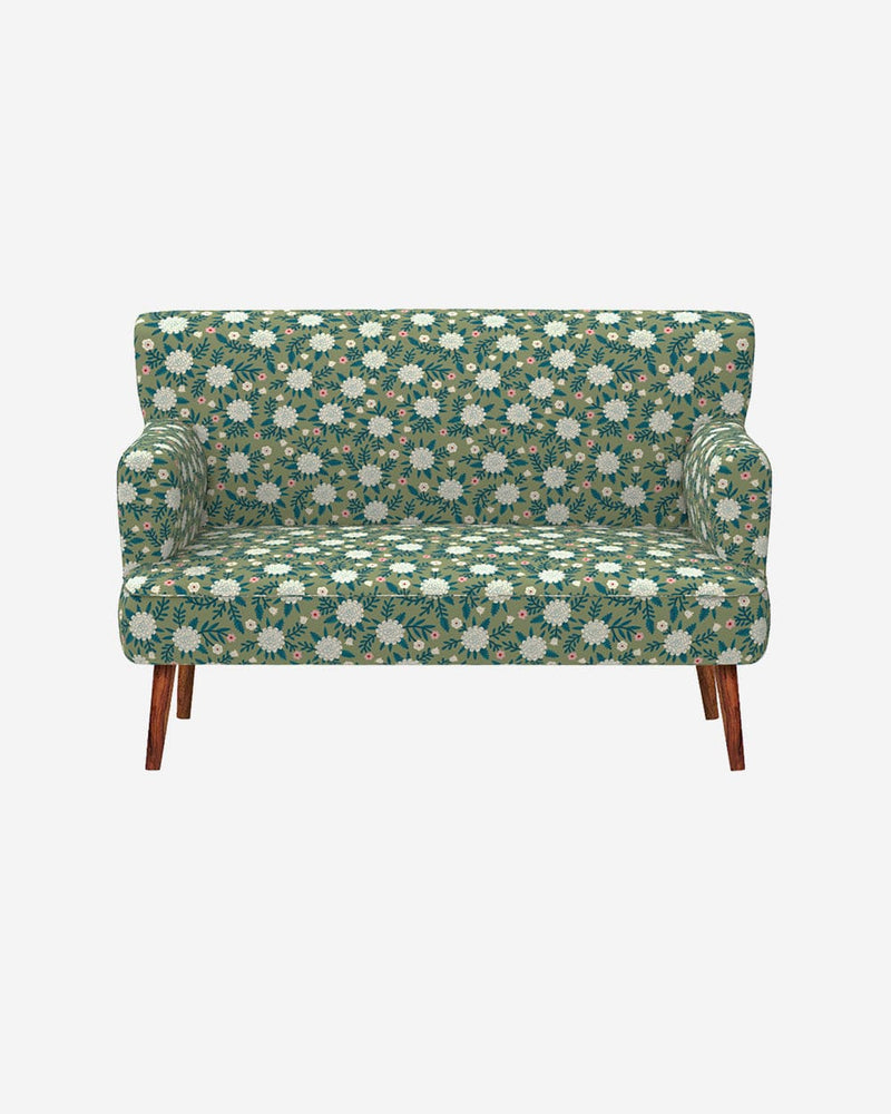 Chumbak Jodhpur Love Seat - Spring Marigold Green