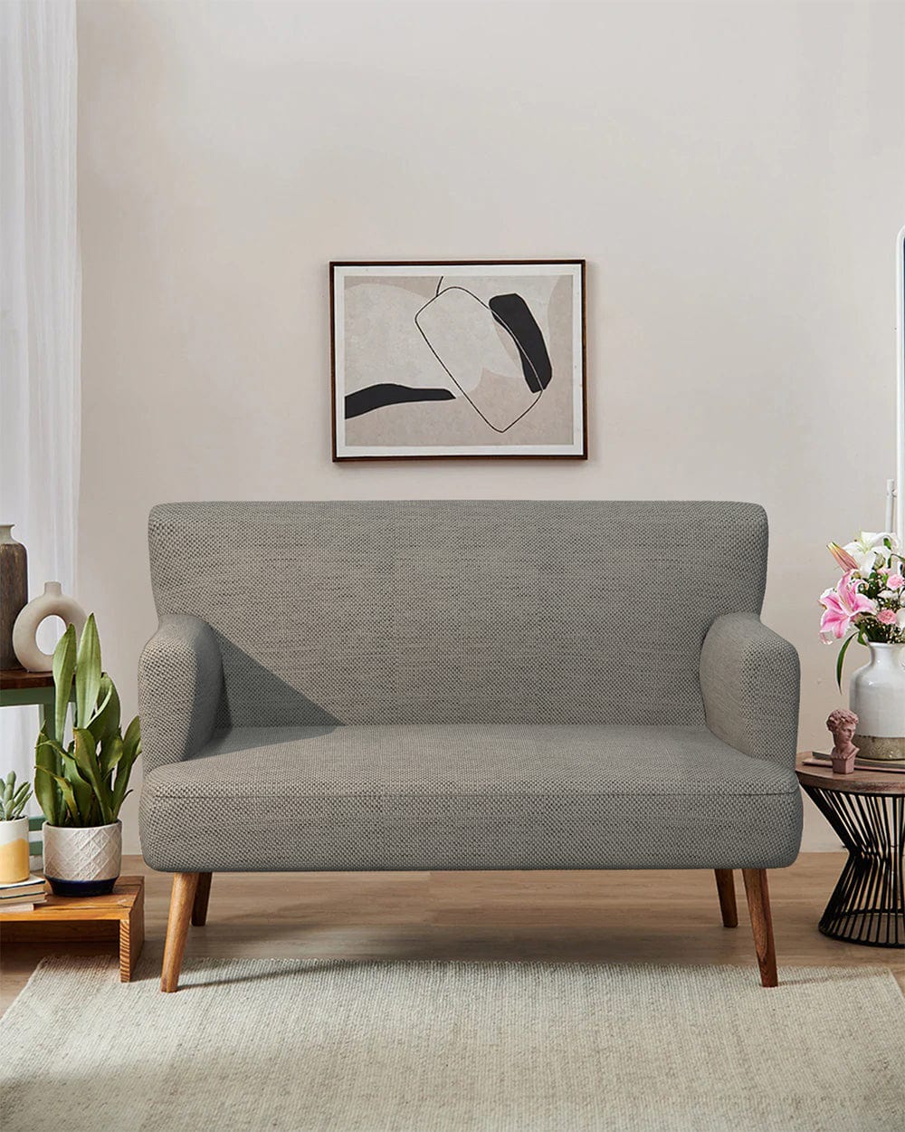 Chumbak Jodhpur Love Seat - Bangalore Grey