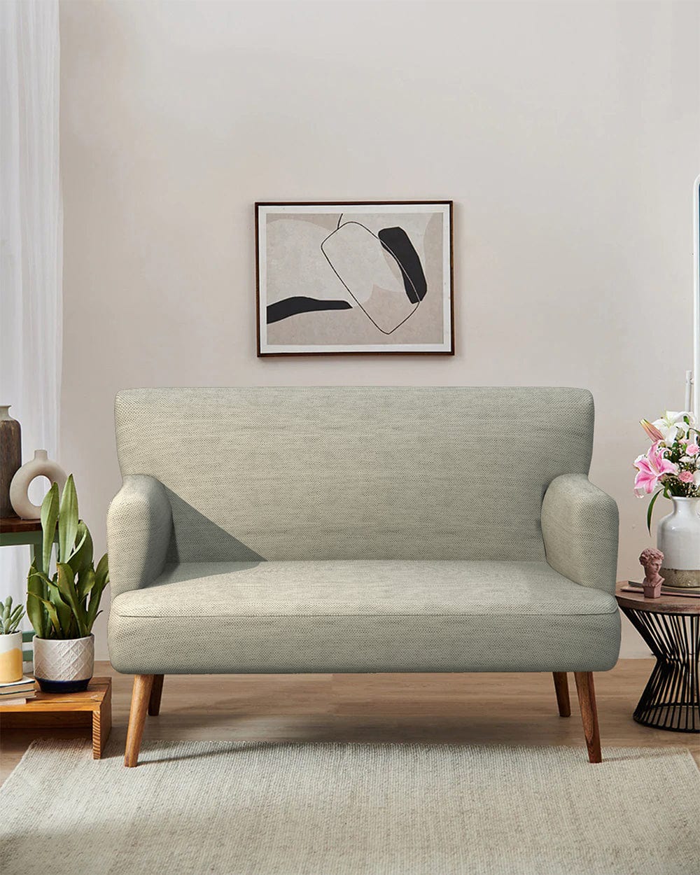 Chumbak Jodhpur Love Seat - Srilanka Ivory