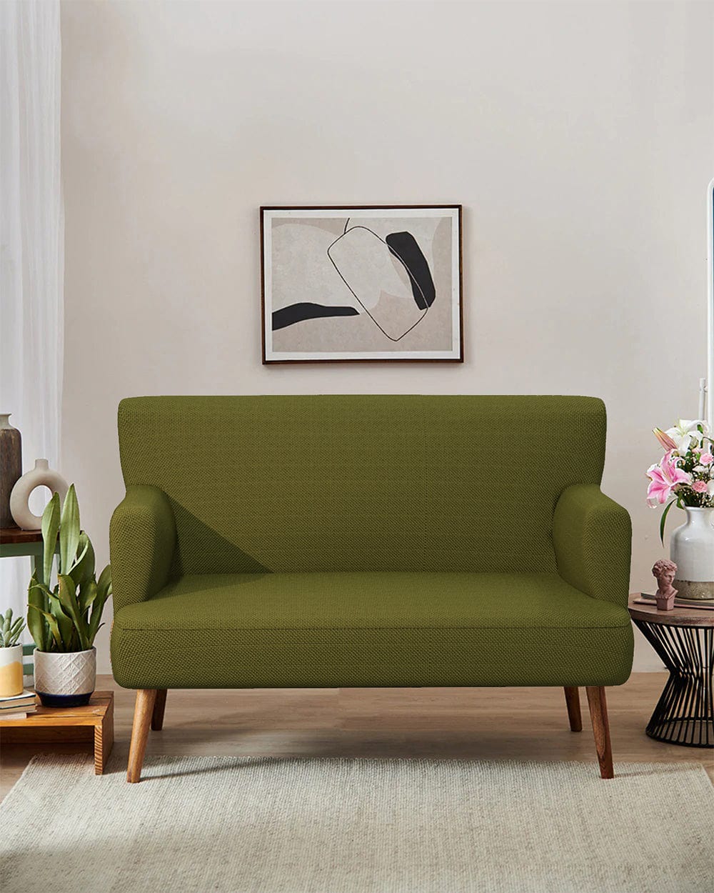 Jodhpur Love Seat - Savanna Green