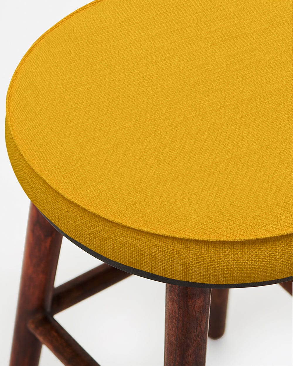 Chumbak English Cafe Stool - Sahara Mustard