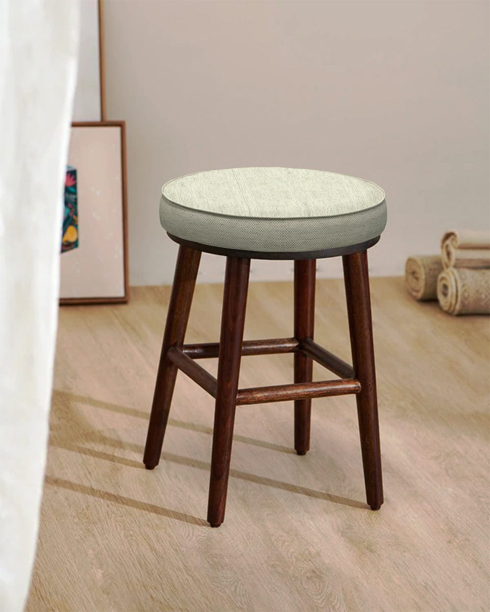 Chumbak English Cafe Stool - Srilanka Ivory