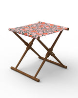 Chumbak Bistro Folding Bench - Earthy Florals Peach