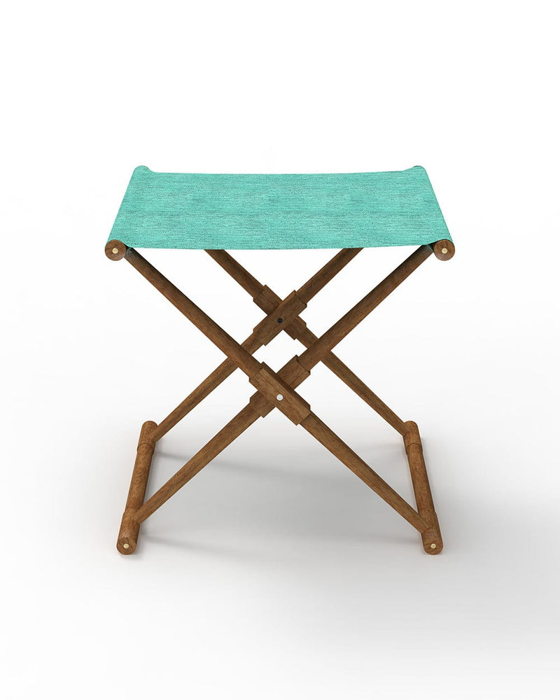 Chumbak Bistro Folding Bench - Maldivian Teal