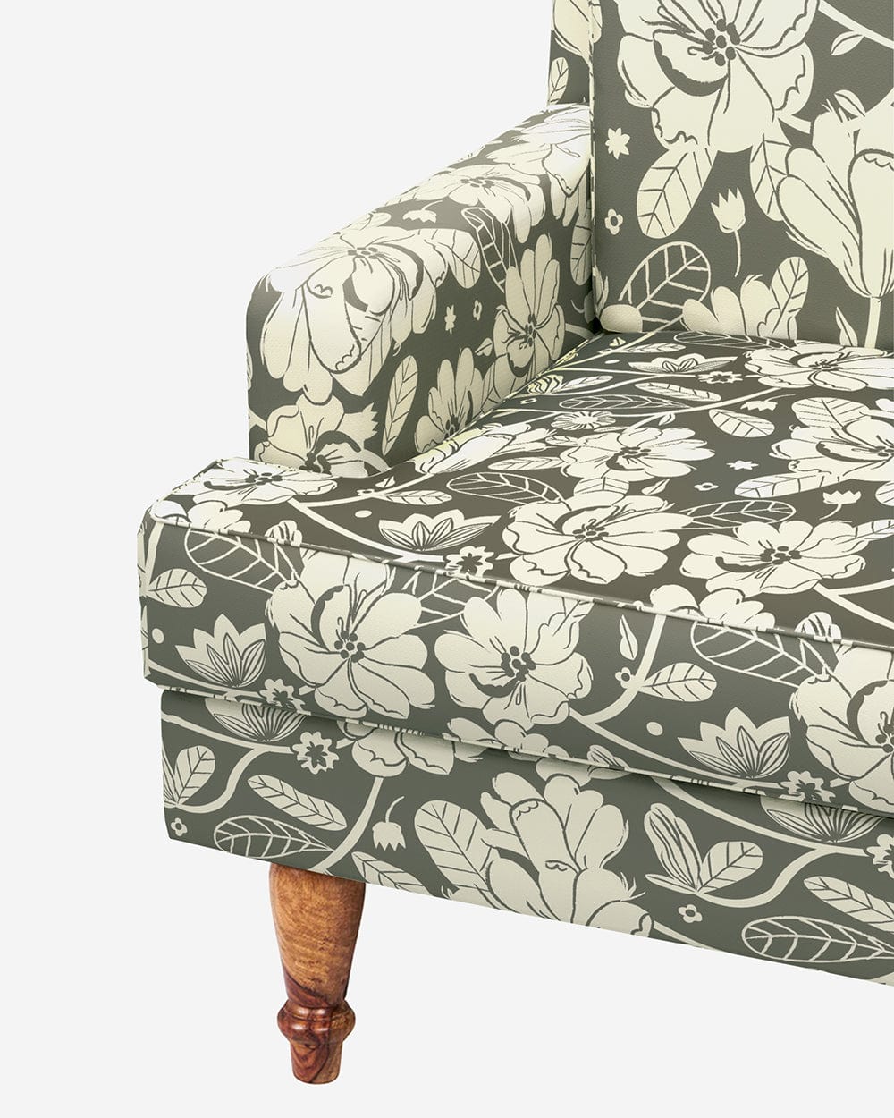 Chumbak Nawab Couch - Grey's Garden