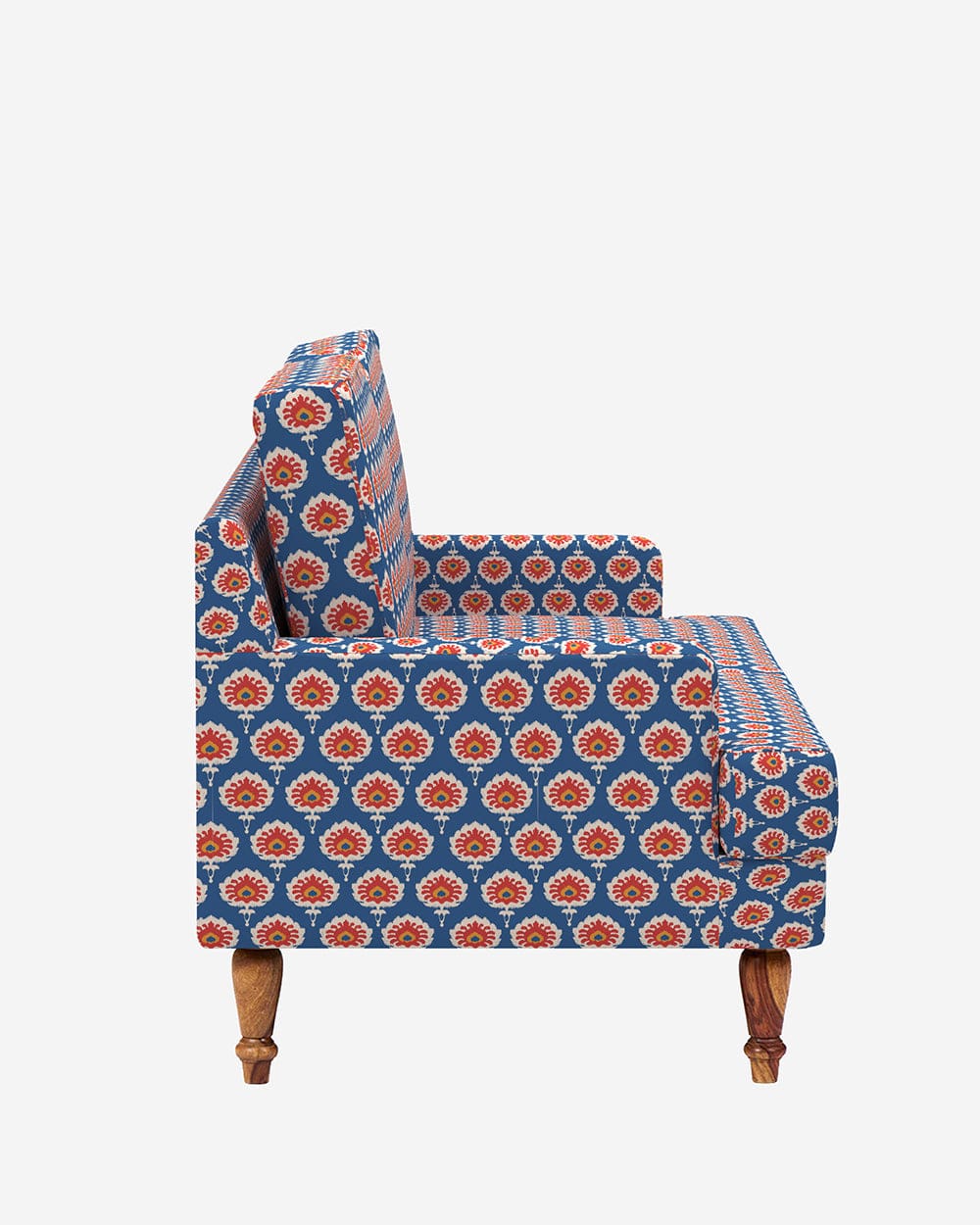 Chumbak Nawab Couch - Blue Ikkat
