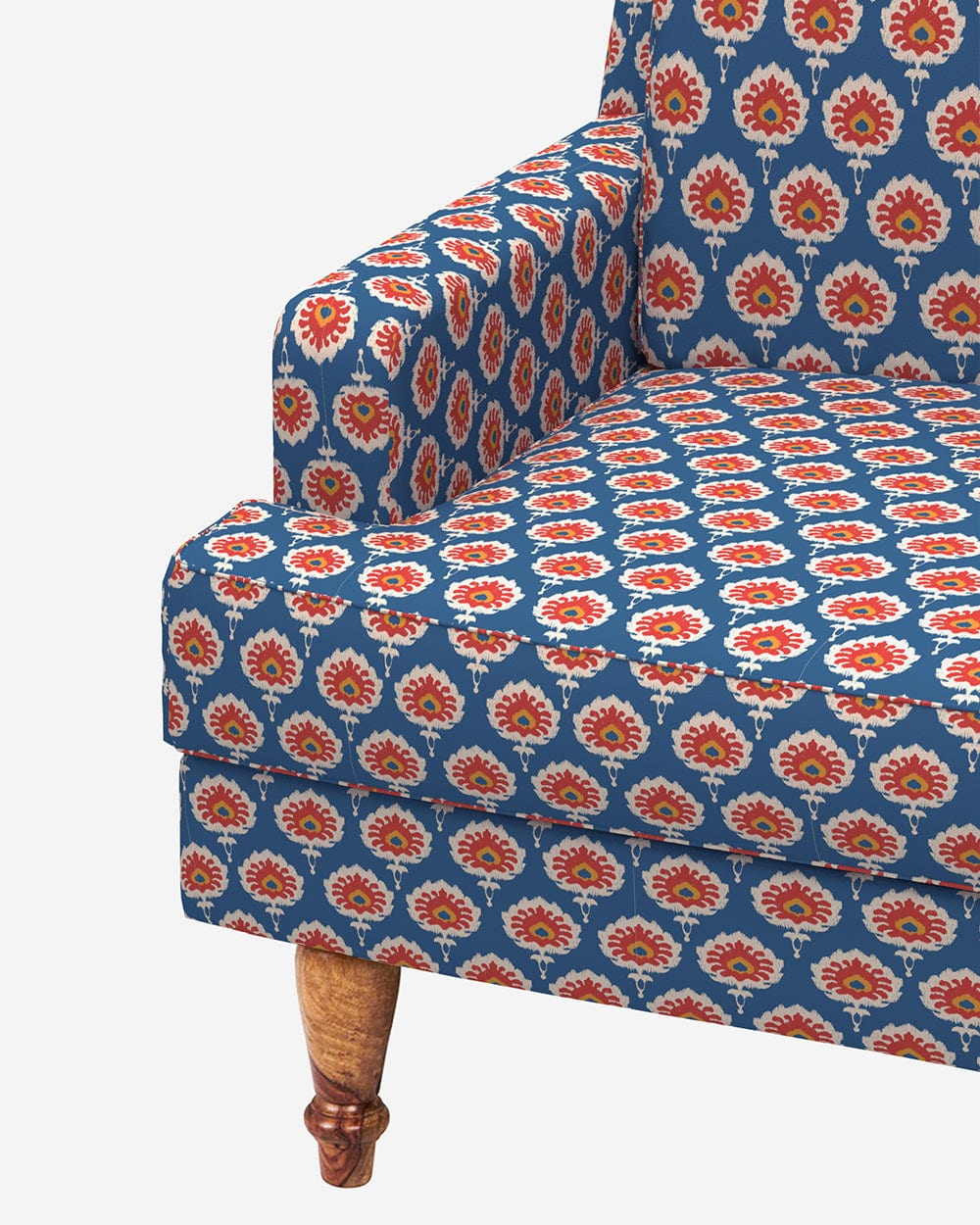 Chumbak Nawab Couch - Blue Ikkat