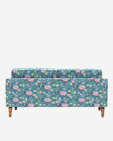 Chumbak Nawab Couch - Spring Bloom Teal