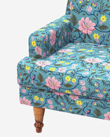 Chumbak Nawab Couch - Spring Bloom Teal