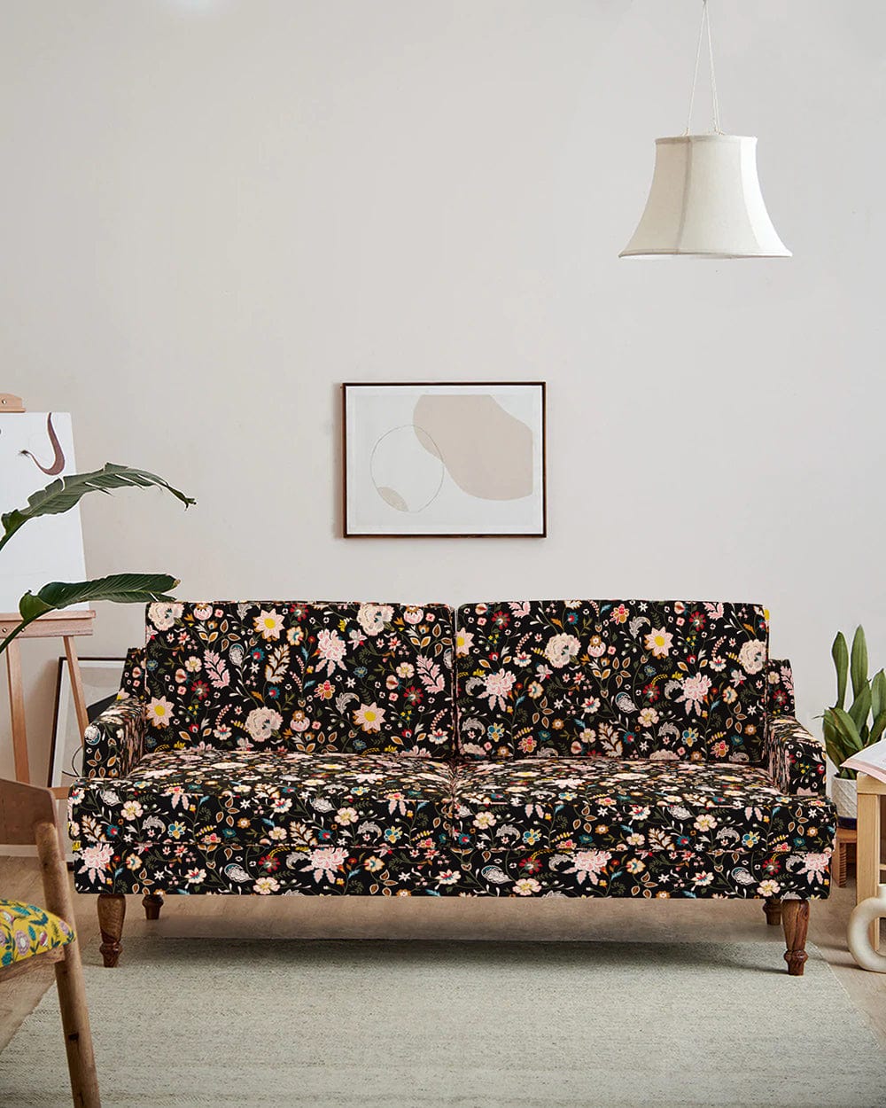 Nawab Couch - Bohemian Palampore Black