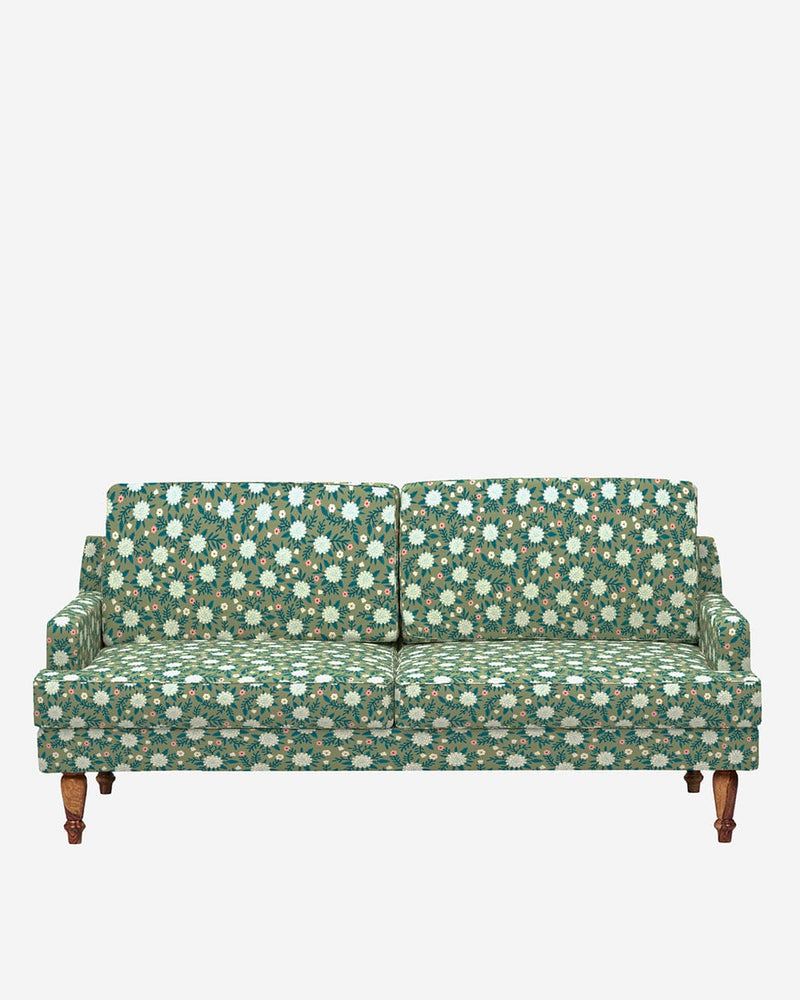 Chumbak Nawab Couch - Spring Marigold Green
