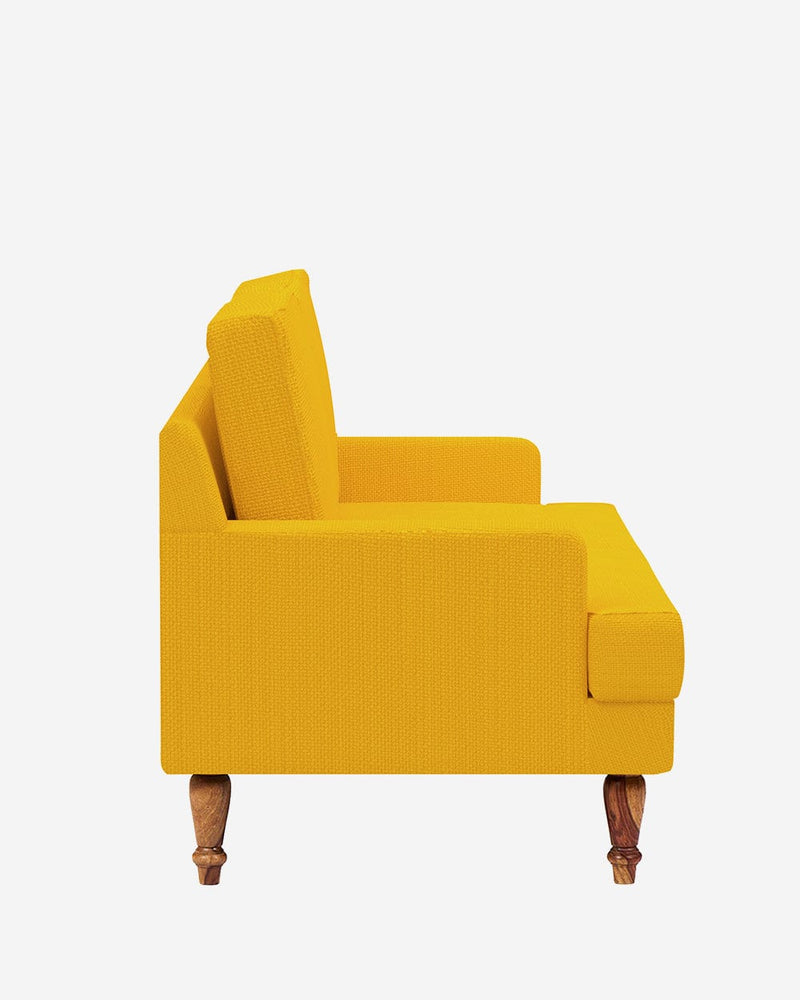 Chumbak Nawab Couch - Sahara Mustard