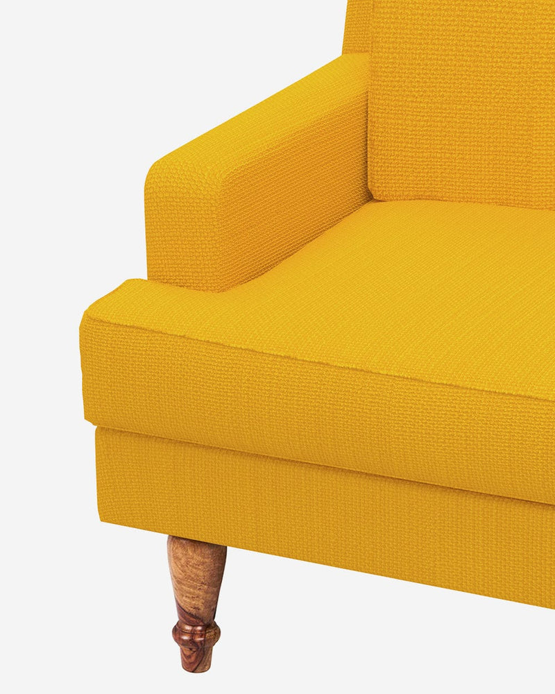 Chumbak Nawab Couch - Sahara Mustard