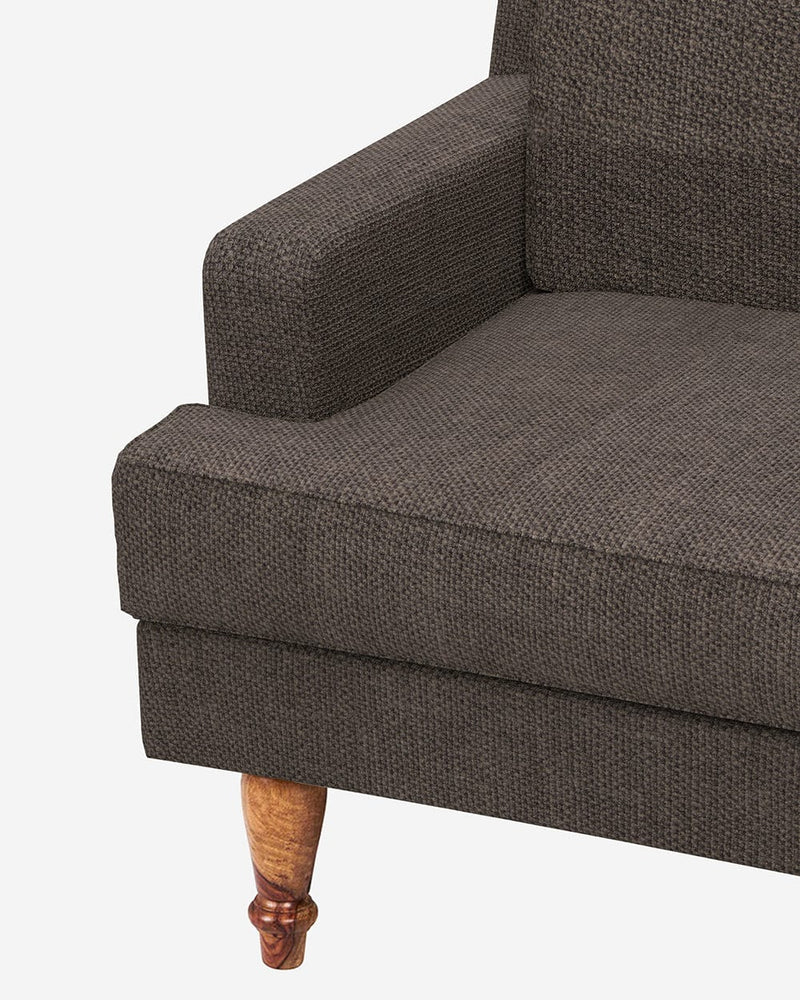 Chumbak Nawab Couch - Brown Coal