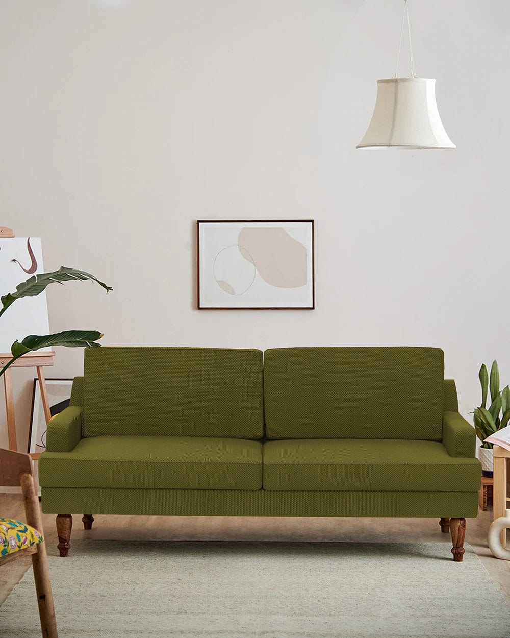 Chumbak Nawab Couch - Savanna Green