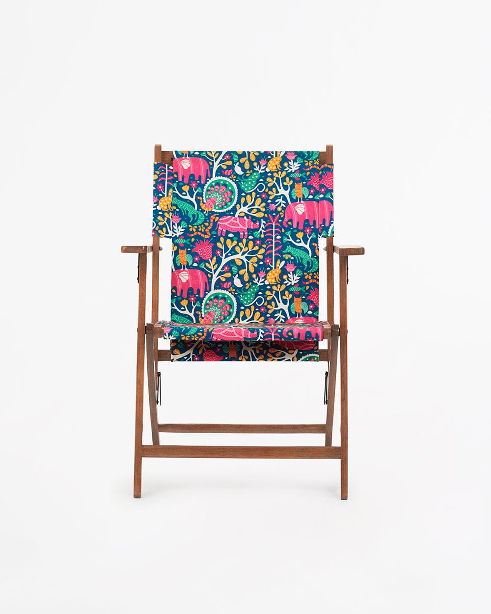 Chumbak Bistro Folding Chair-Gond Tribal