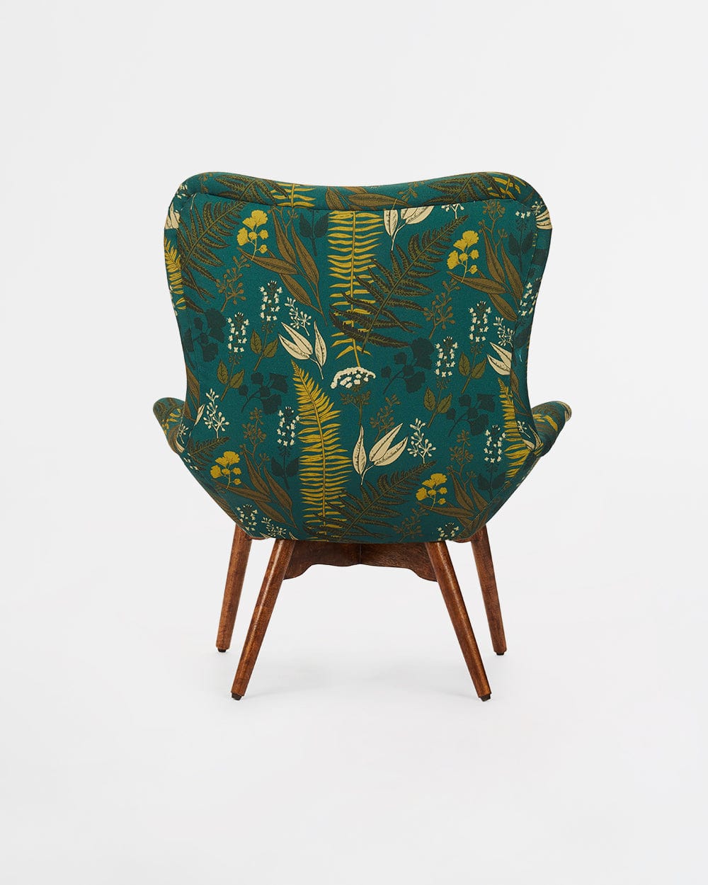 Chumbak Mid Century Modern Wing Chair-Ferns