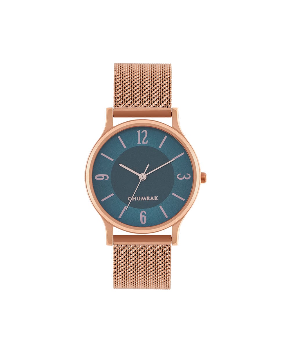 Chumbak TEAL by Chumbak Forest Jade Watch, Metal Mesh Strap